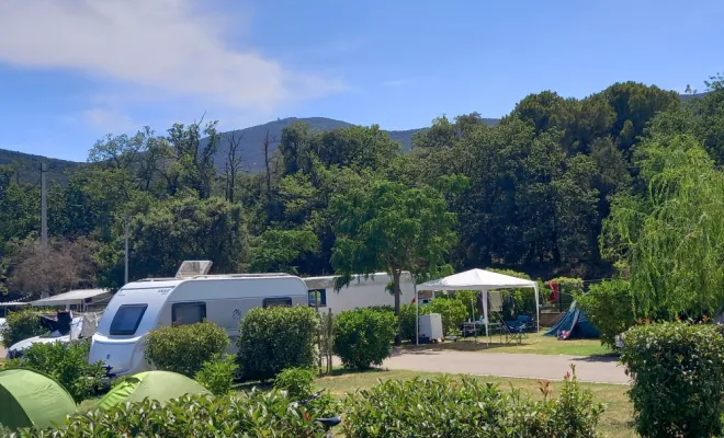 Trouvez le calme et la tranquilité à 2 klm de la mer au camping des Mimosas, Argelès-sur-Mer., Argelès-sur-Mer, Domaine des Mimosas